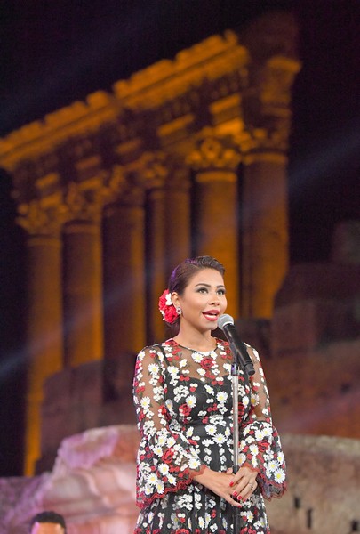 Sherine Abdel Wahab at Baalbeck Festival